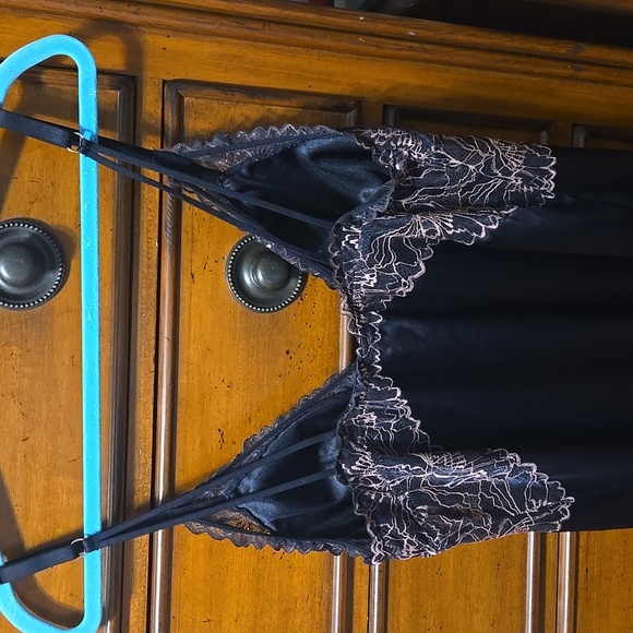 Auden Plus Size Black and Pink Lace Chemise Size XL - Picture 4 of 6